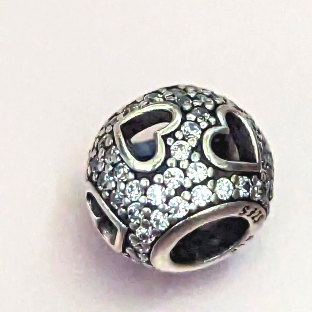 Pandora Tumbling Hearts Charm View 5